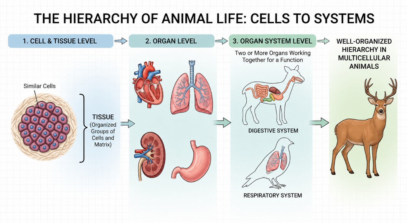 The Hierarchy of Animal life: Cells to Systems